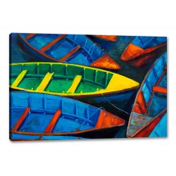 Tablou Canvas Barci Pictate