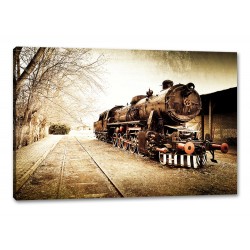 Tablou Canvas Locomotiva Retro