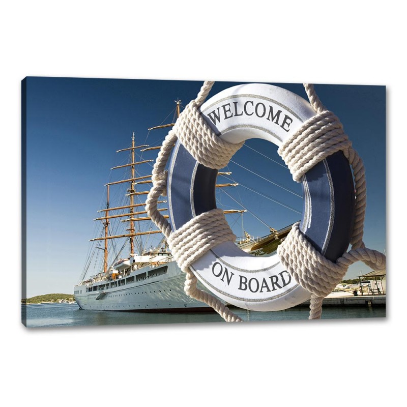 Tablou Canvas Bun Venit La Bord